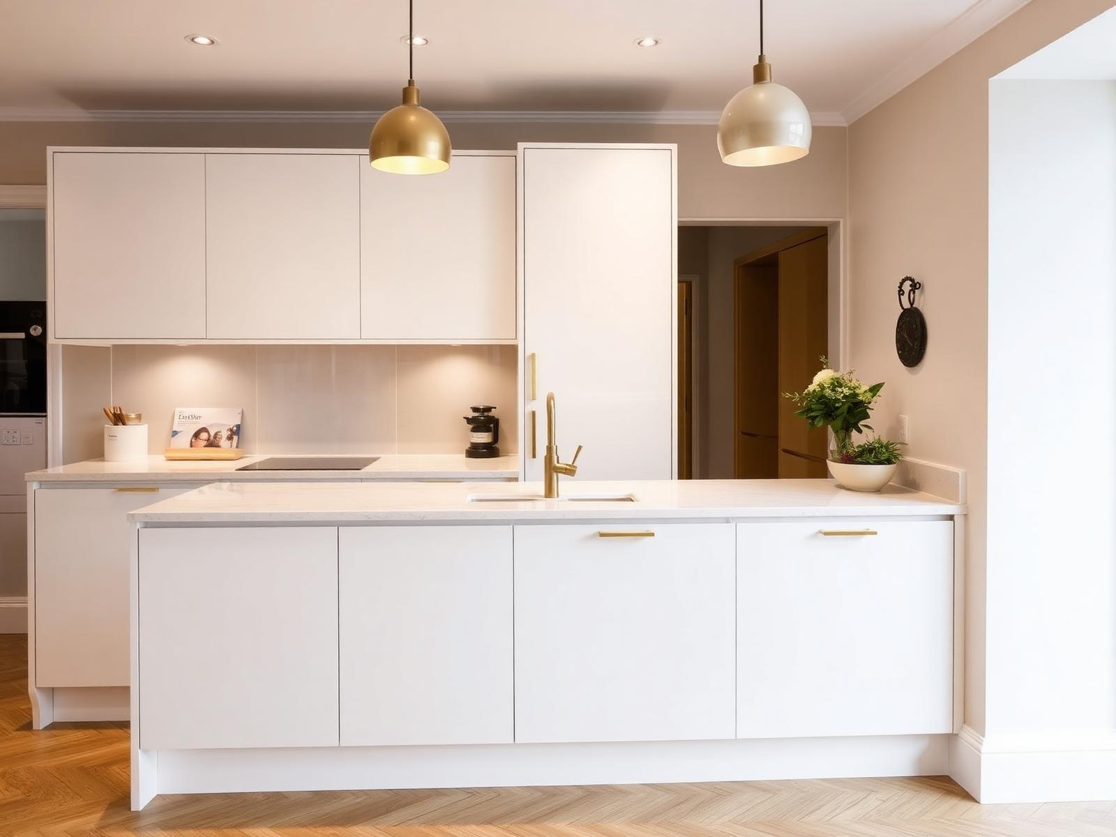 Freshly renovated modern kitchen